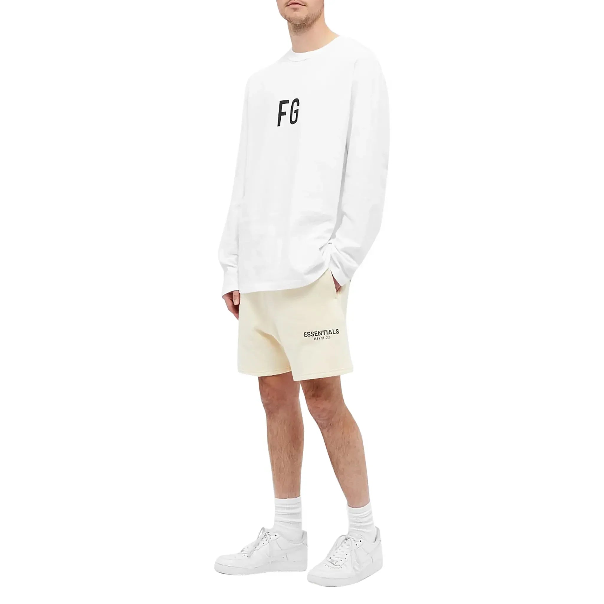 FOG Essentials Buttercream Reflective Shorts