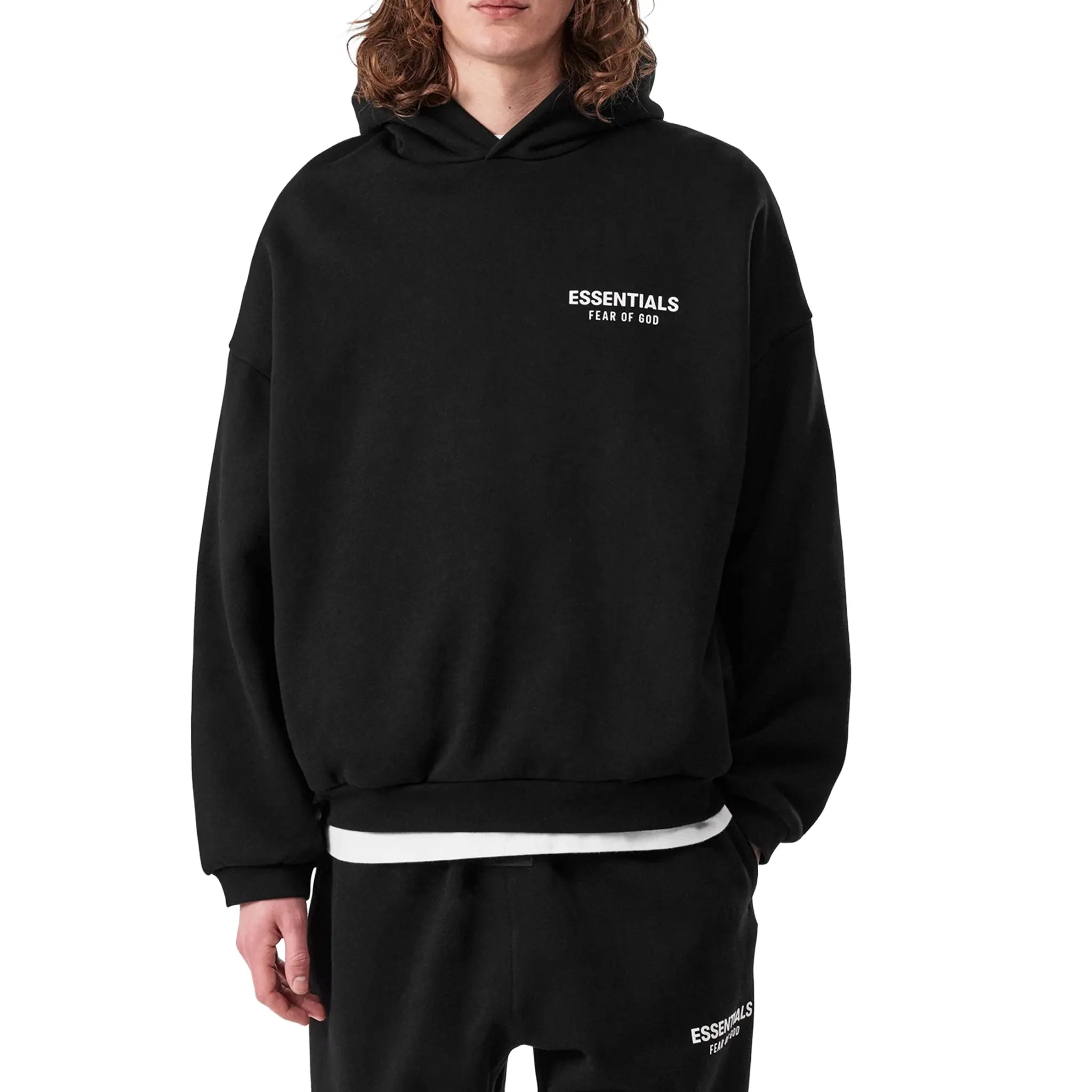 FOG Essentials Fleece Black Hoodie (FW24)