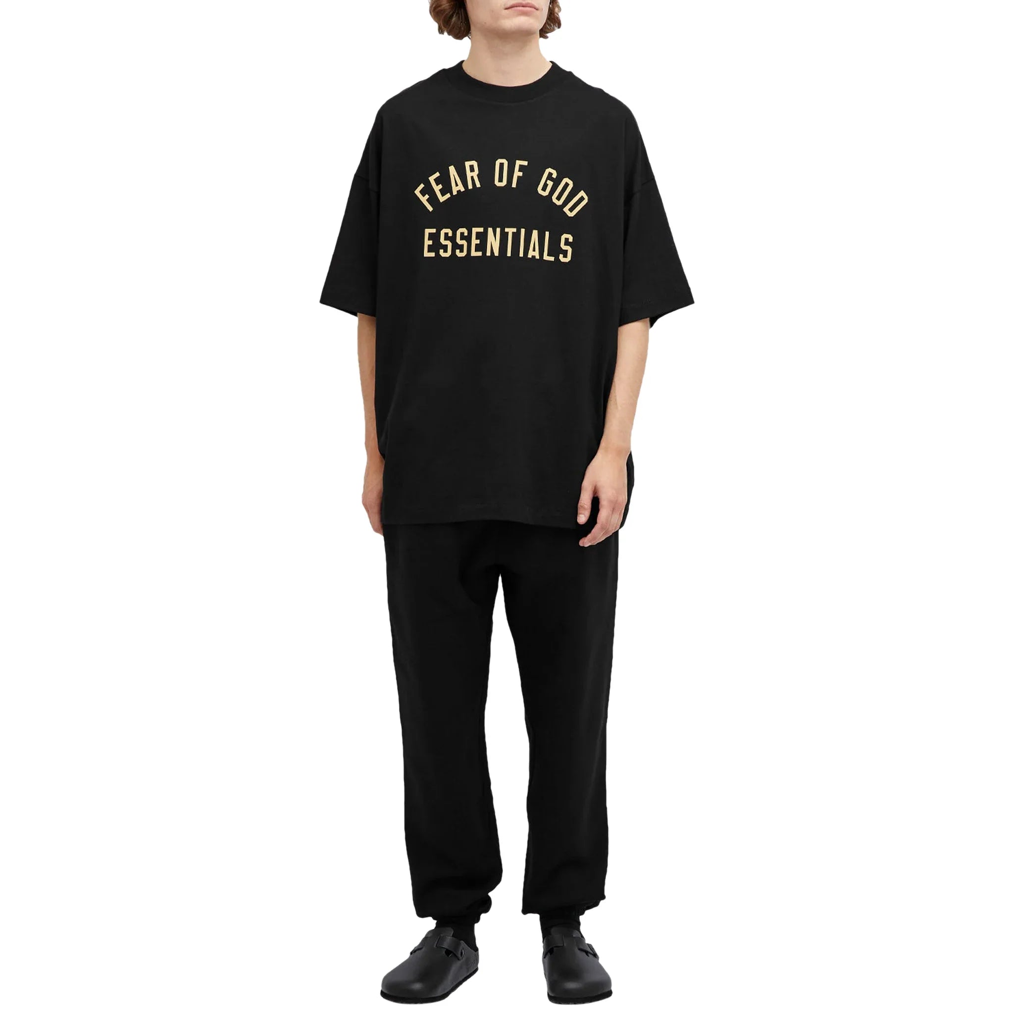 FOG Essentials Jersey Crewneck Black T-Shirt (FW24)