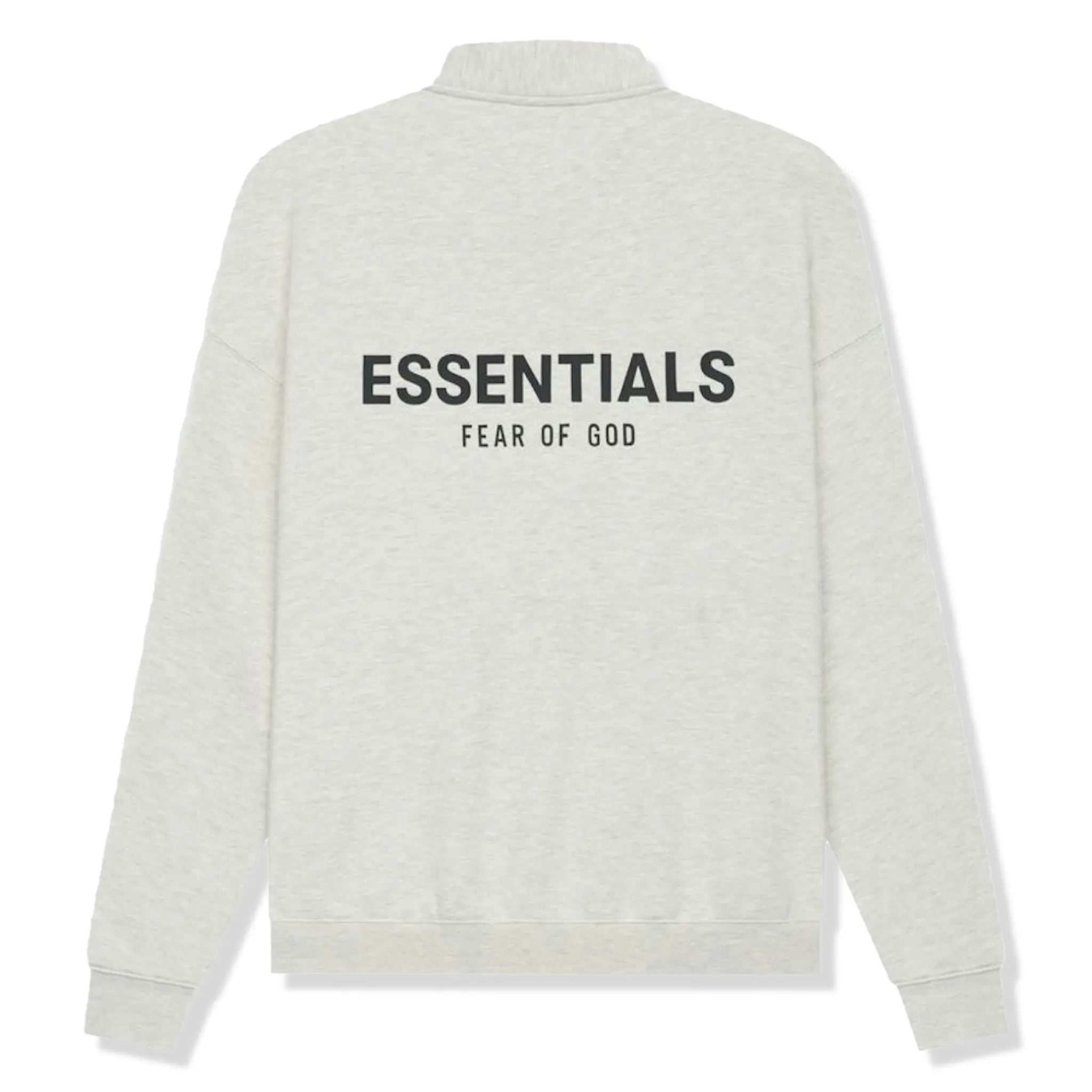 FOG Essentials Light Heather Oatmeal Half-Zip Sweatshirt