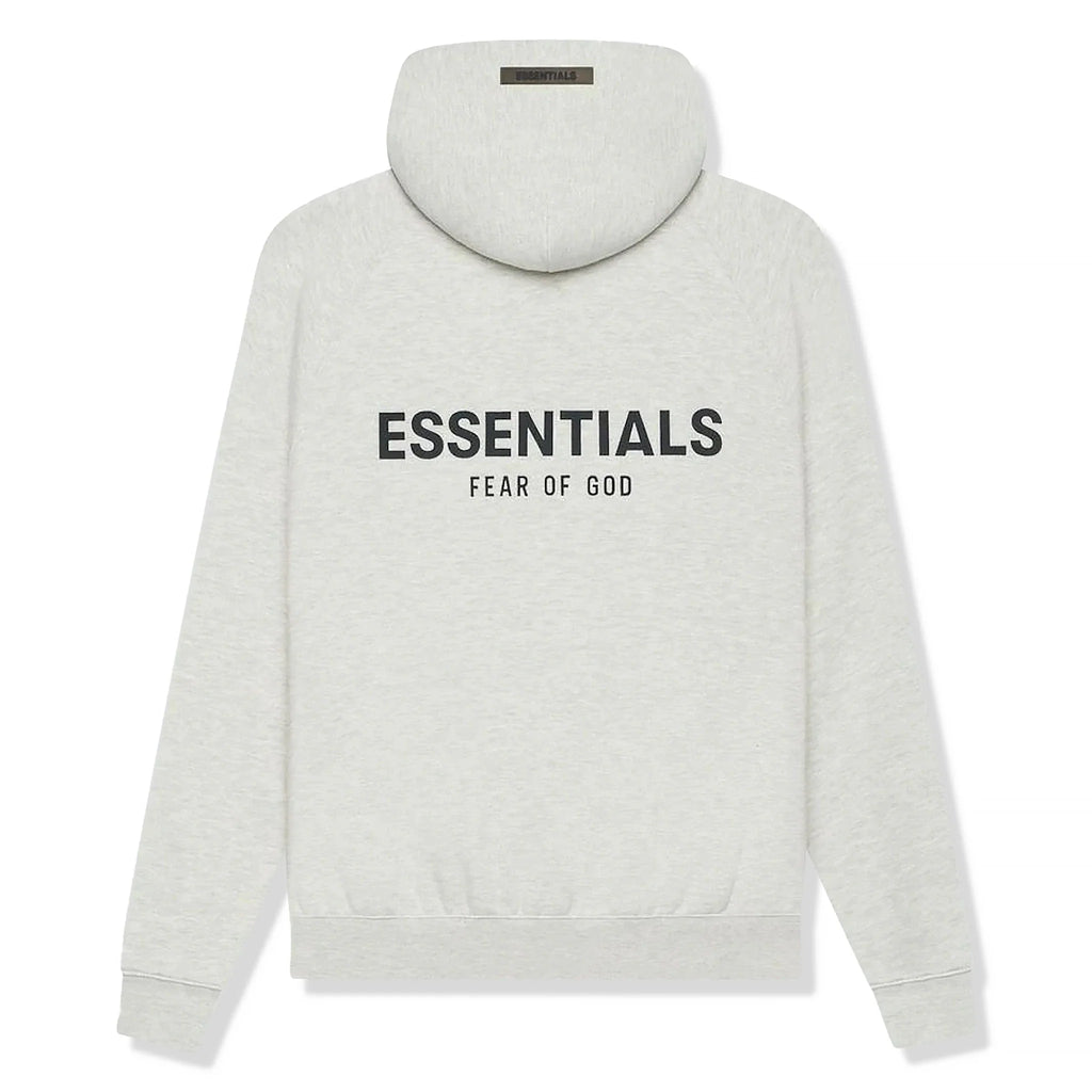 FOG Essentials Reverse Logo Light Heather Oatmeal Hoodie (SS21)