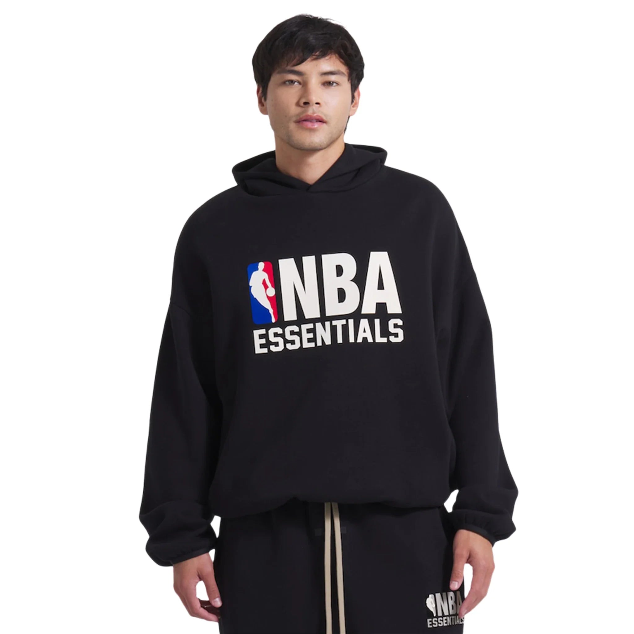 FOG Essentials x NBA Black Hoodie