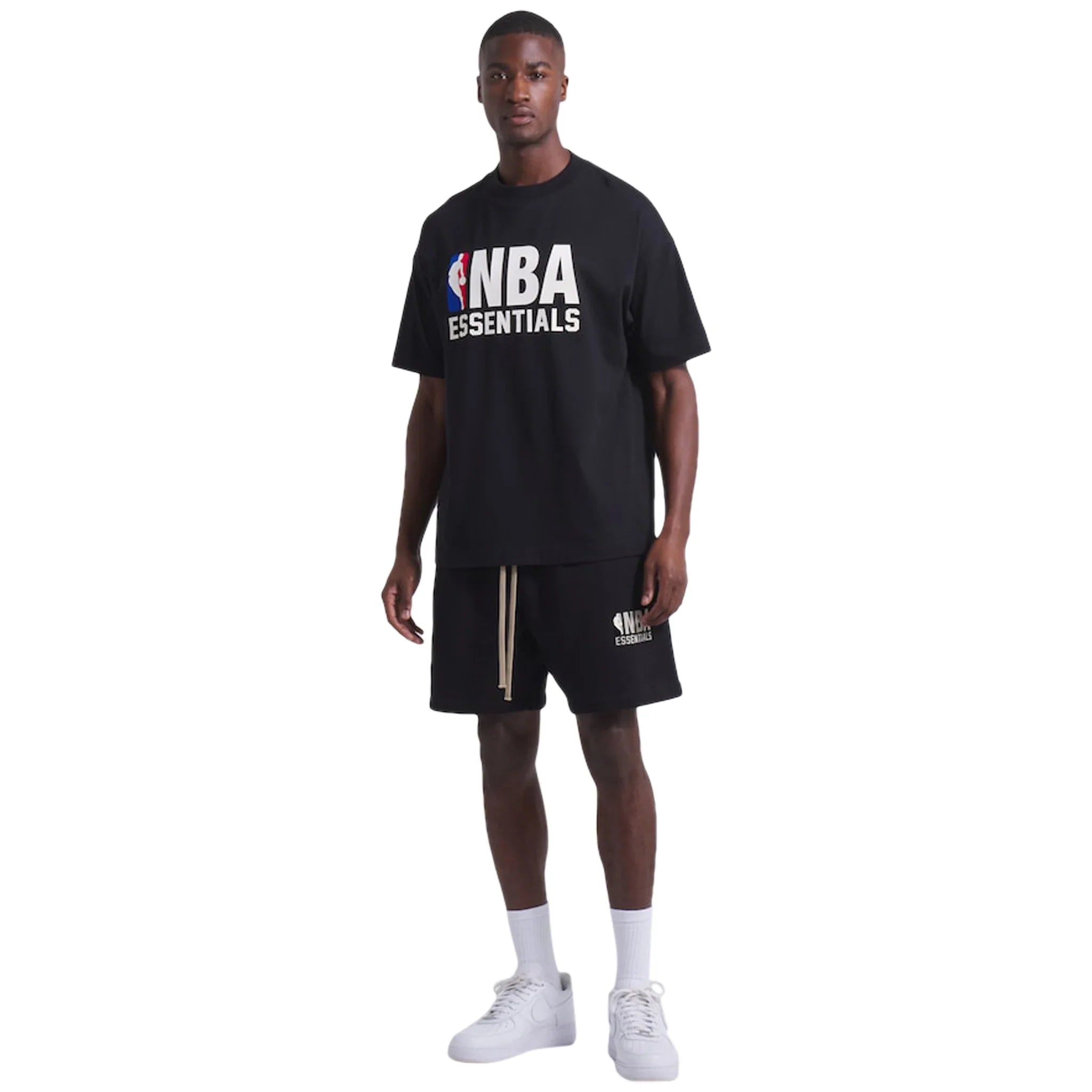 FOG Essentials x NBA Black Shorts