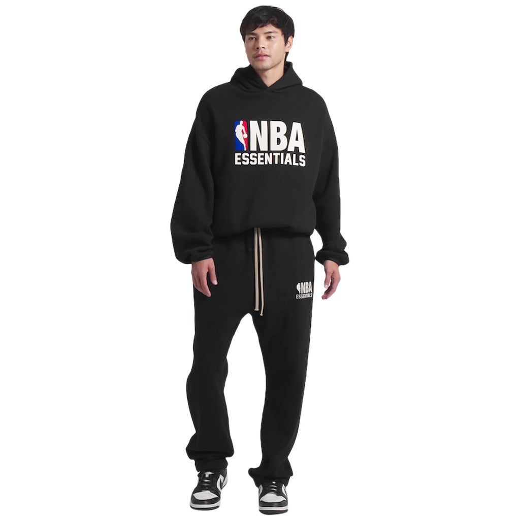 FOG Essentials x NBA Relaxed Black Sweatpants