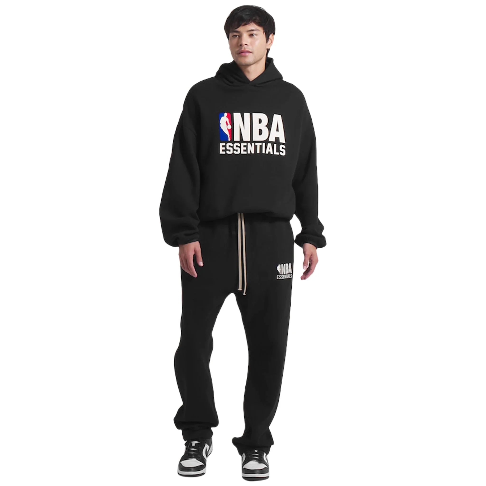 FOG Essentials x NBA Relaxed Black Sweatpants
