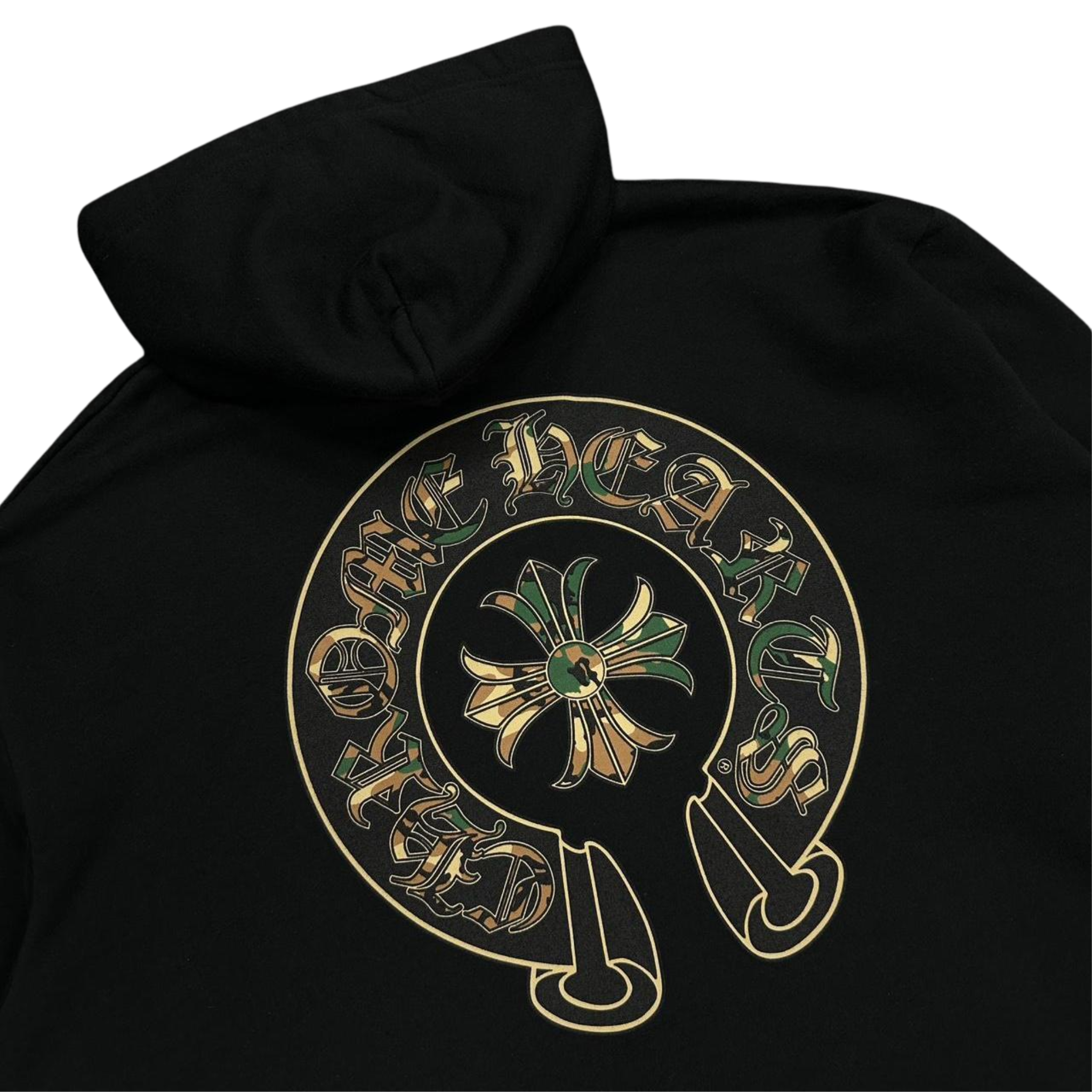 CH Camo Horsehoe Logo Hoodie Black