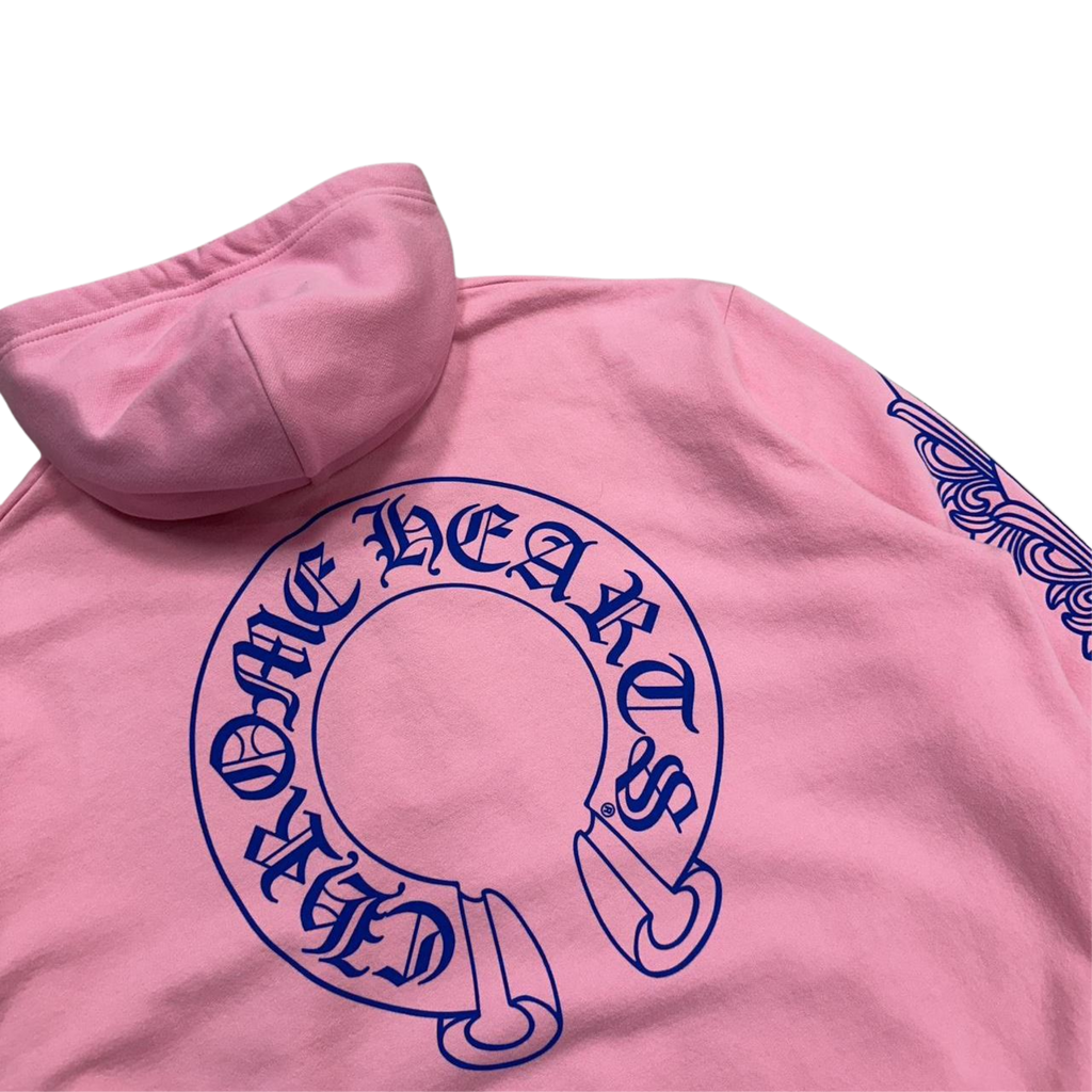CH Floral Horseshoe Logo Hoodie Pink Blue