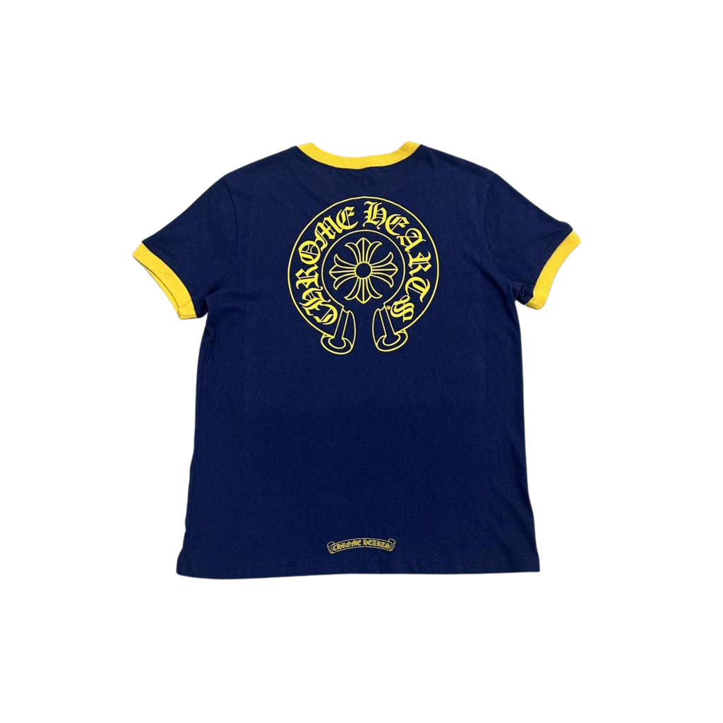 CH Women's Roller Skate T-Shirt Navy Blue Yellow