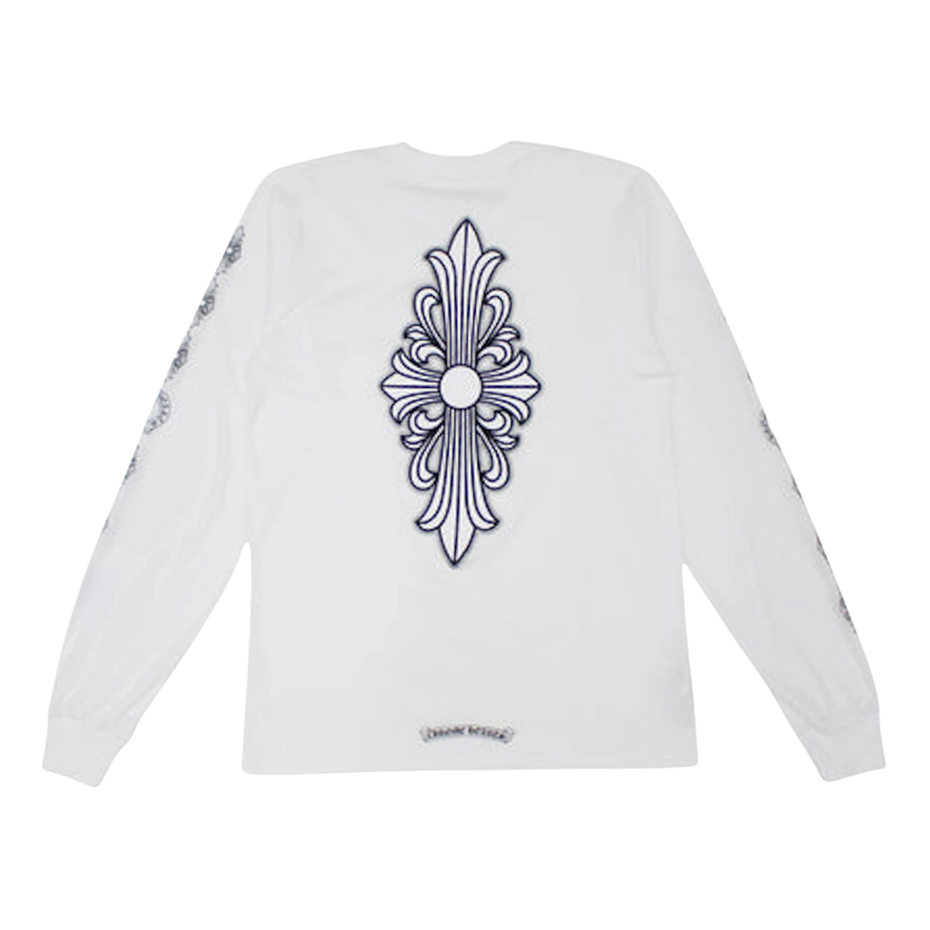 CH Floral Cross L/S T-shirt White