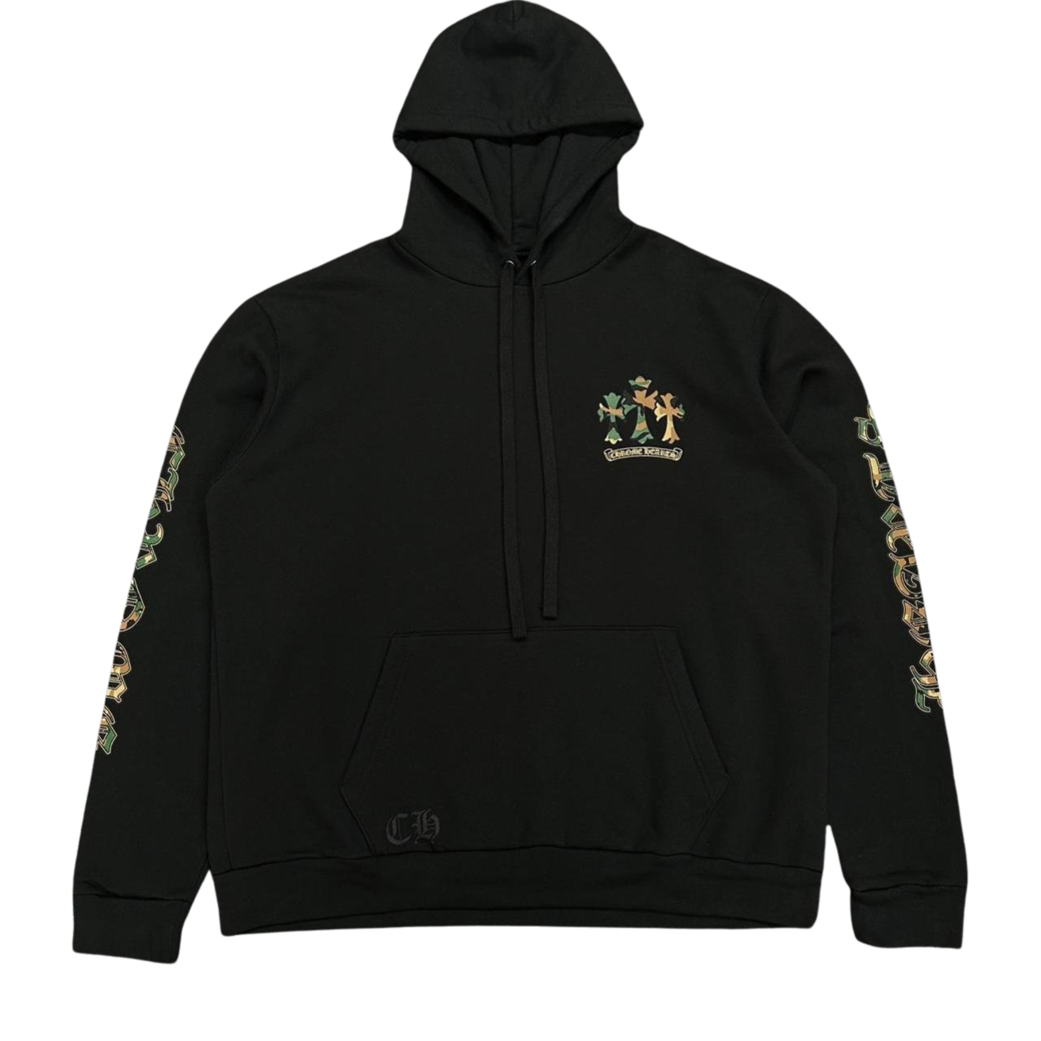 CH Camo Horsehoe Logo Hoodie Black