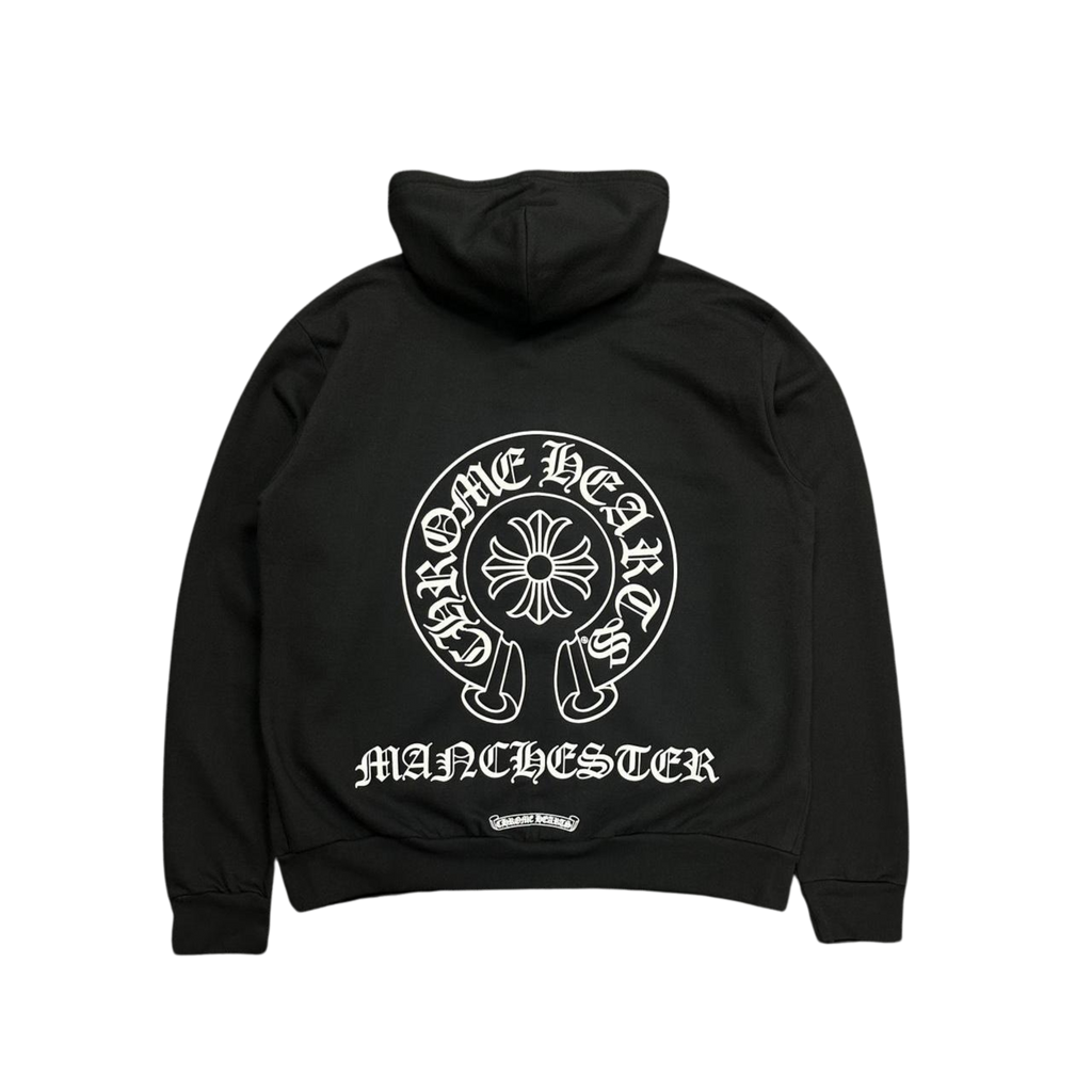 CH Manchester Exclusive Horseshoe Logo Zip Up Hoodie Black