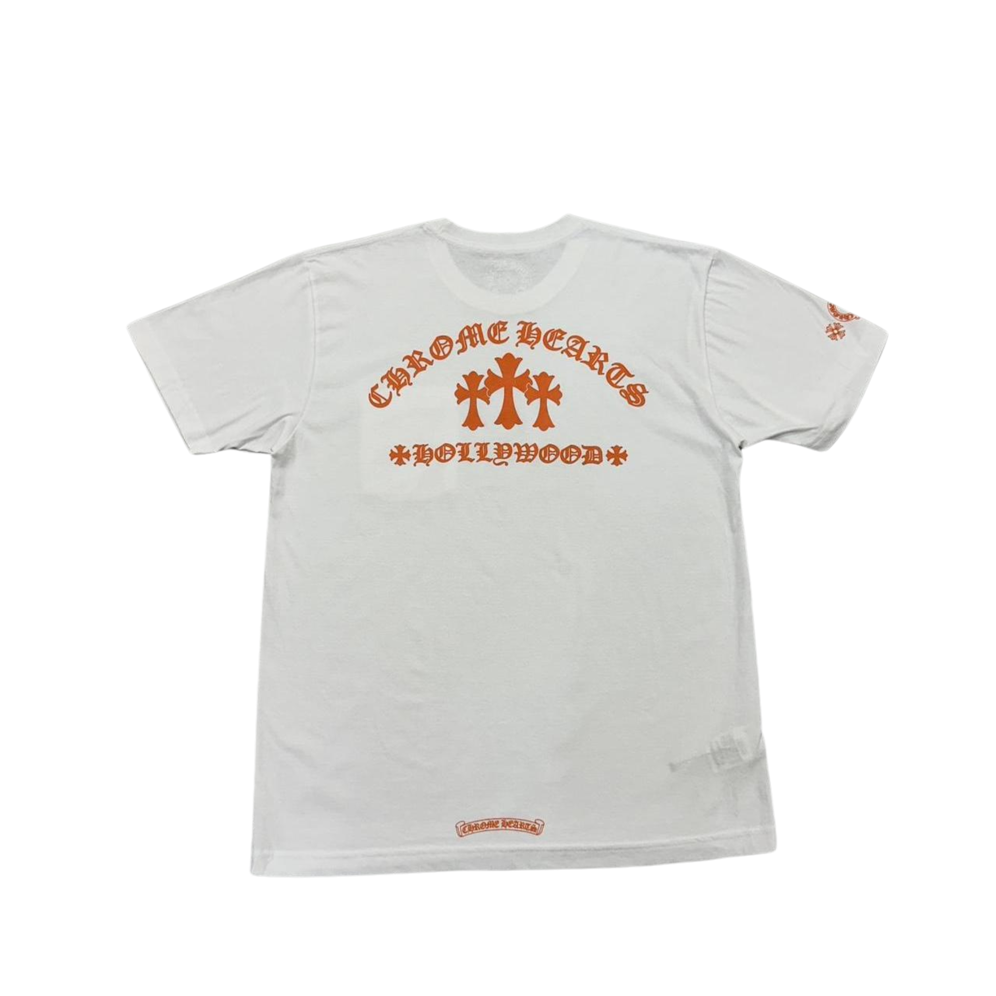 CH Men's White and Orange T-Shirt
