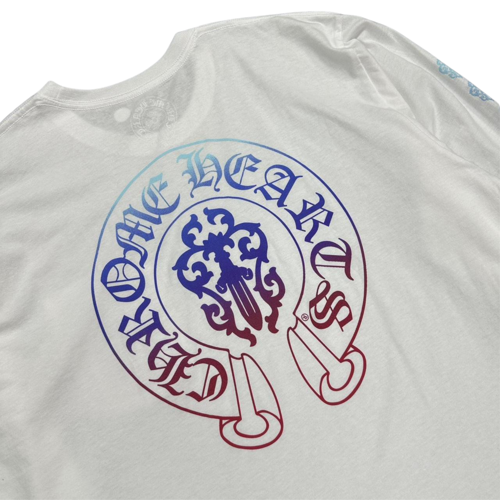 CH Gradient Horseshoe Dagger Logo Long Sleeve T-Shirt White