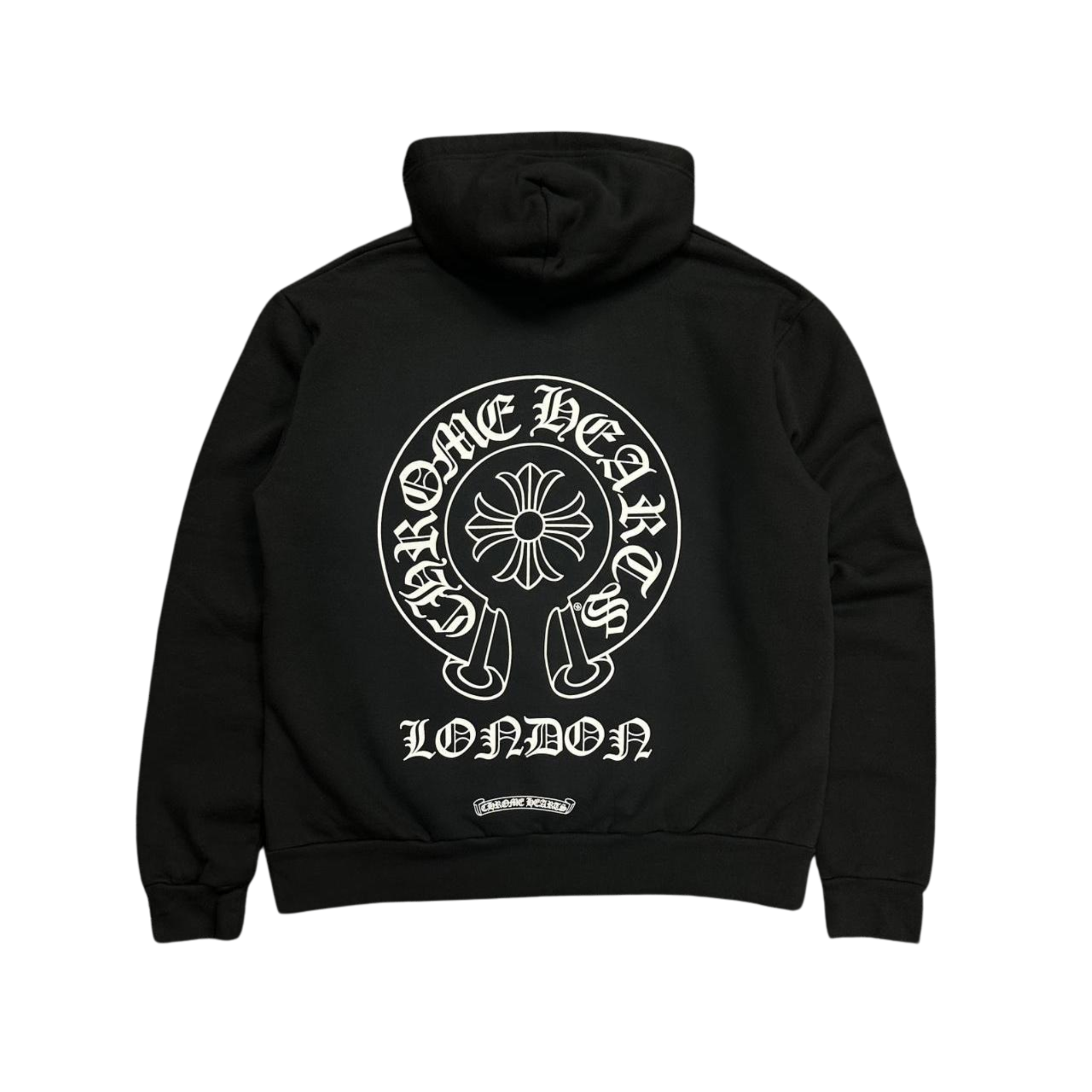 CH London Exclusive Horseshoe Logo Hoodie Black