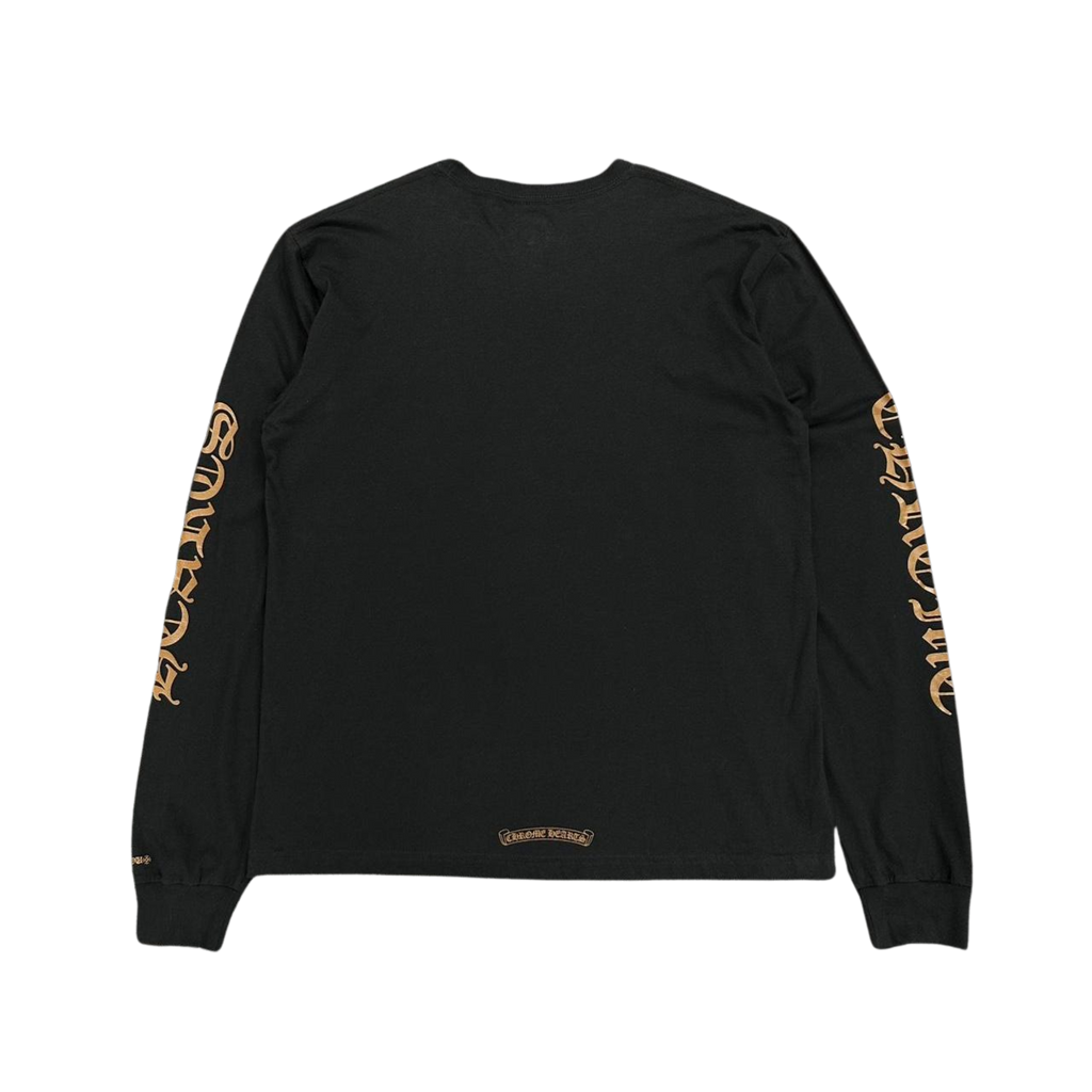 CH Fuck You Neck Logo Long Sleeve T-Shirt Black