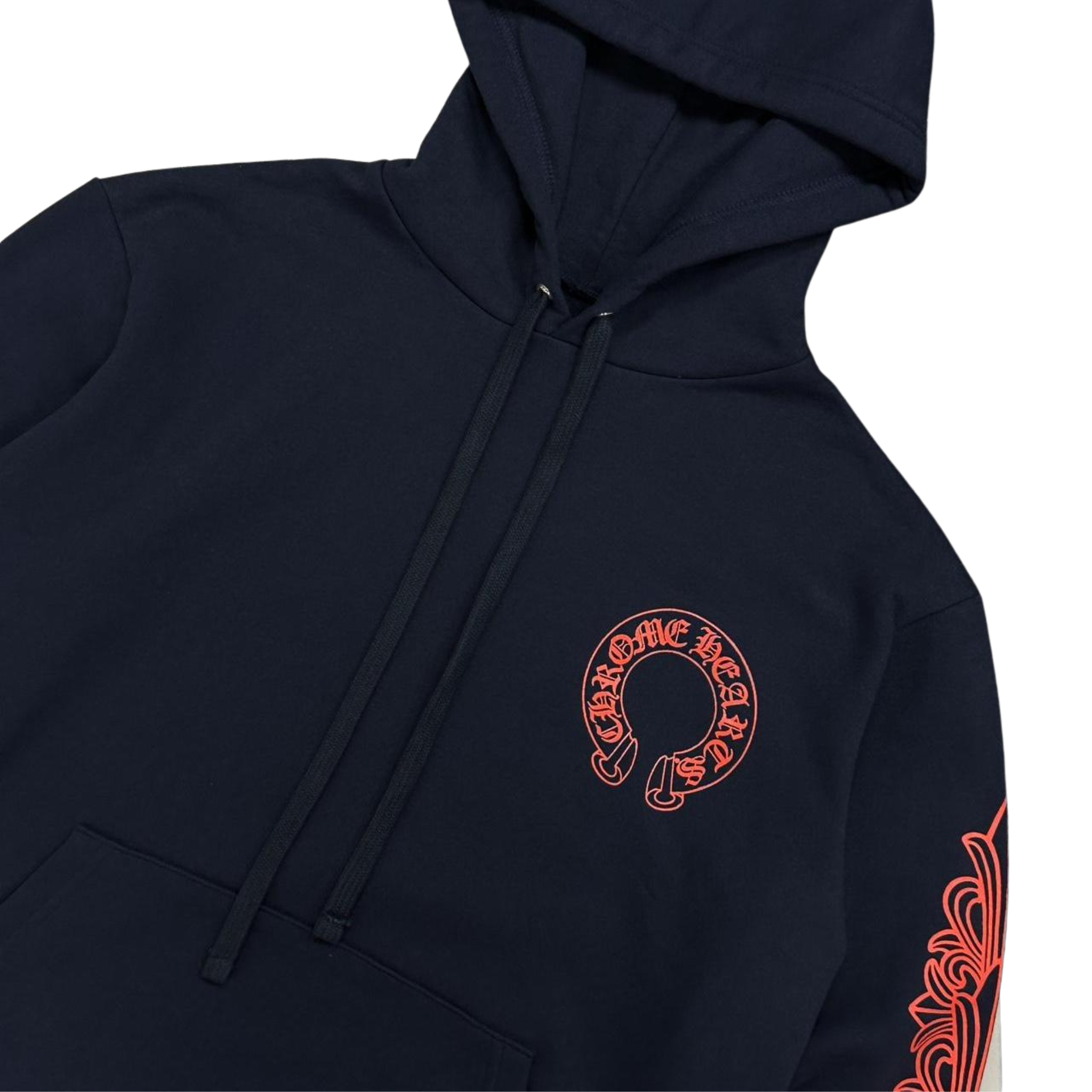 CH Red Horseshoe Logo Hoodie Navy