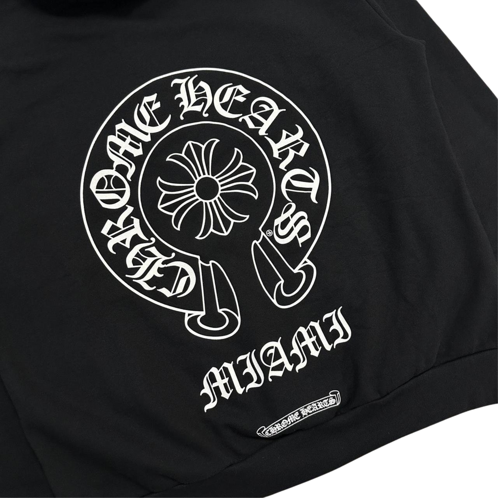 CH Miami Exclusive Horseshoe Logo Hoodie Black