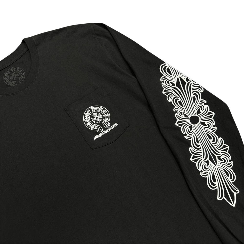 CH Manchester Exclusive Horseshoe Logo Long Sleeve T-Shirt Black