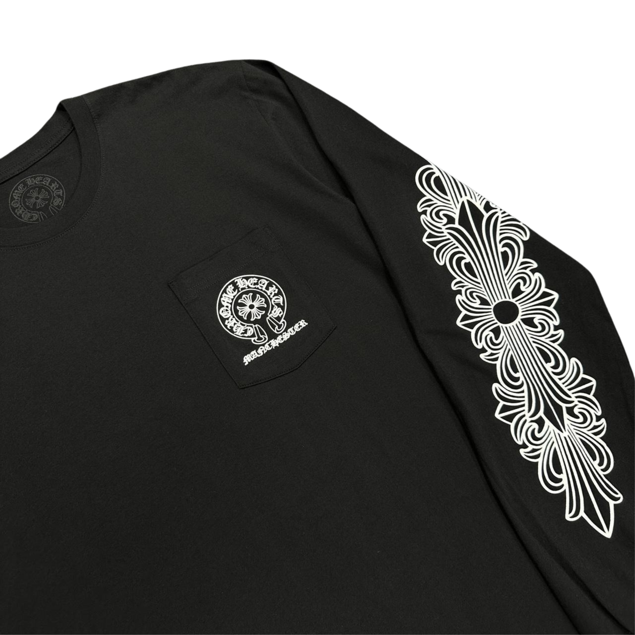 CH Manchester Exclusive Horseshoe Logo Long Sleeve T-Shirt Black