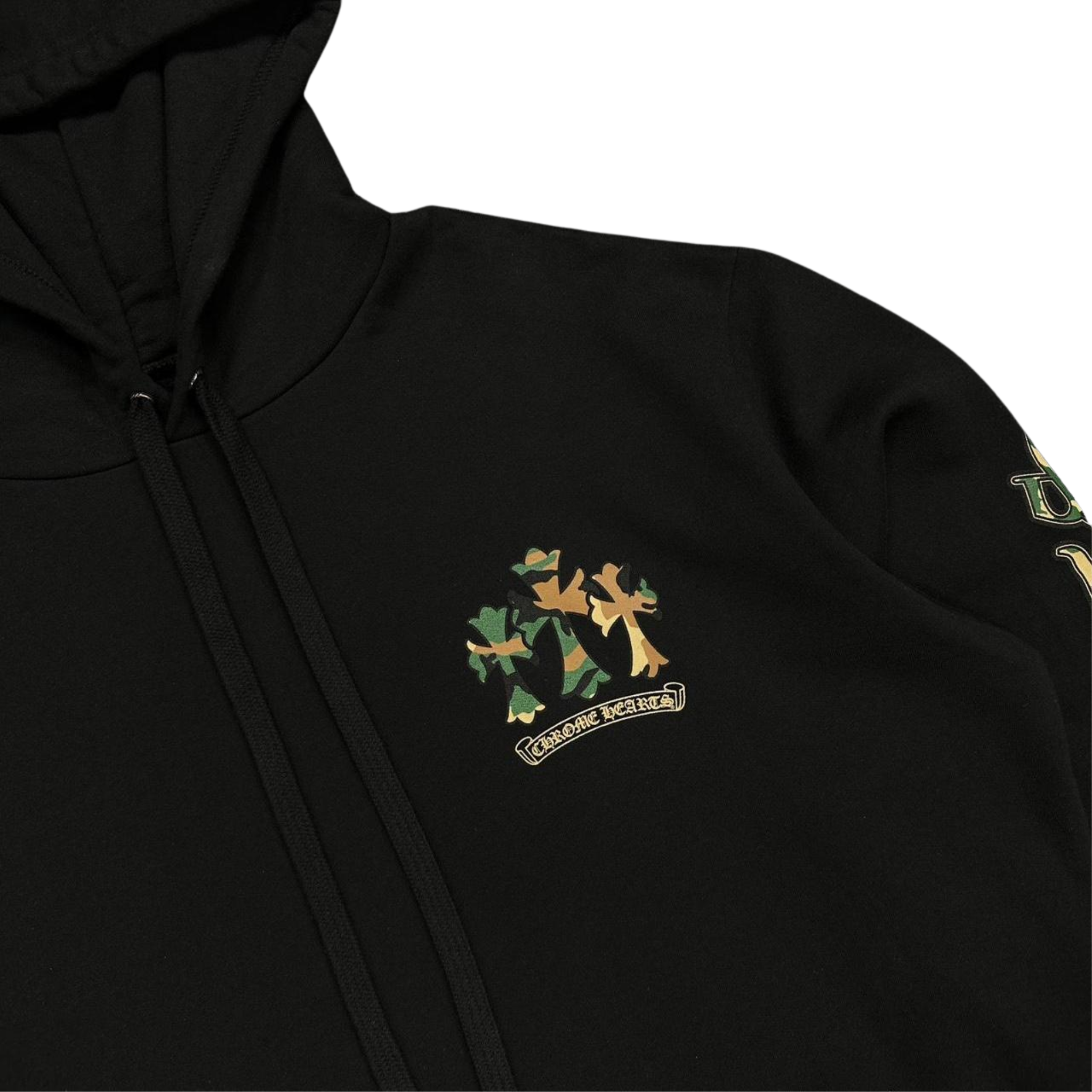 CH Camo Horsehoe Logo Hoodie Black