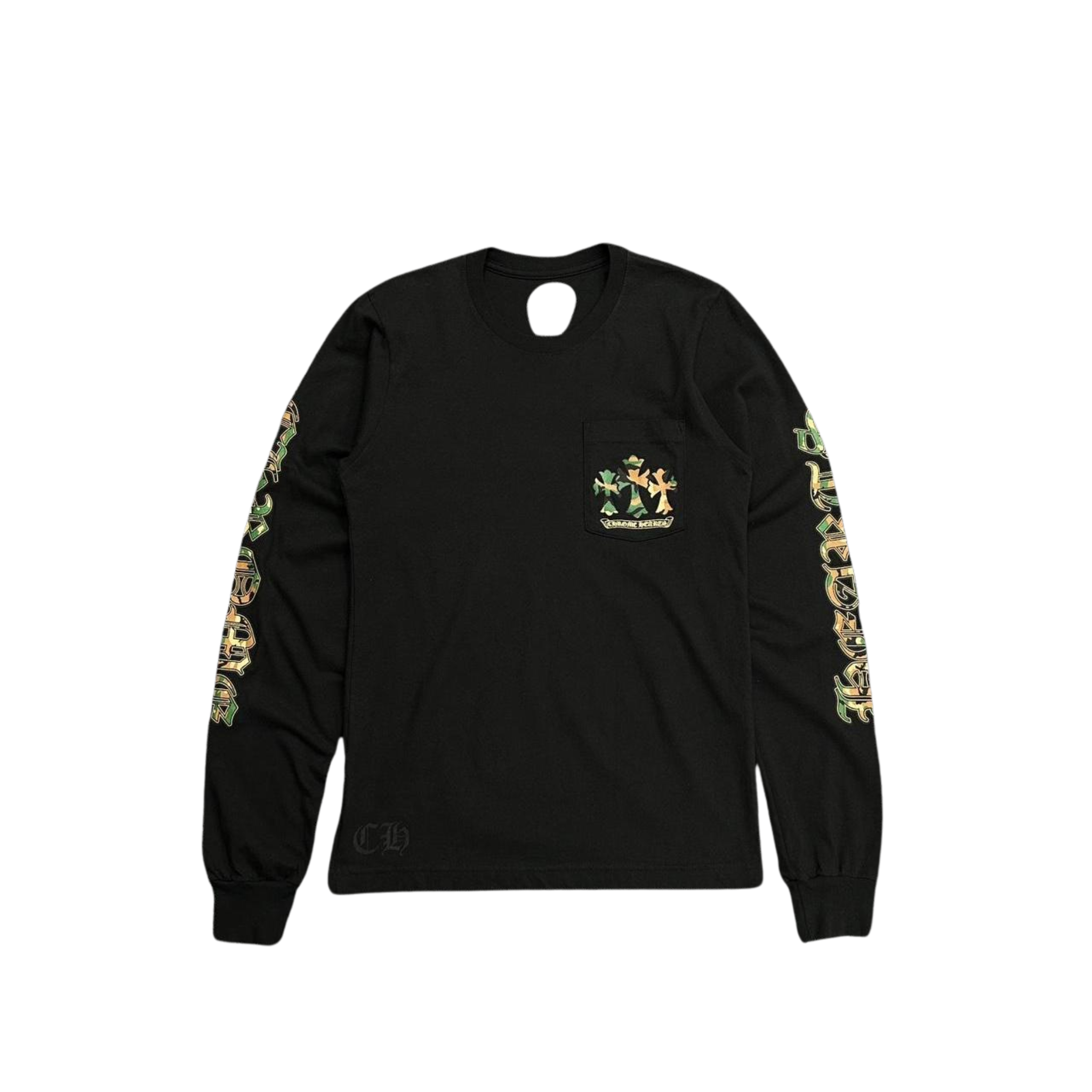 CH Camo Horseshoe Logo Long Sleeve T-Shirt Black
