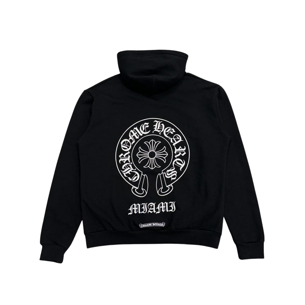 CH Miami Exclusive Horseshoe Logo Hoodie Black