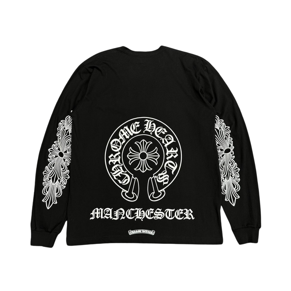 CH Manchester Exclusive Horseshoe Logo Long Sleeve T-Shirt Black