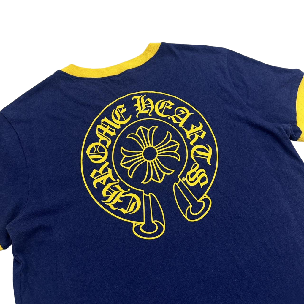 CH Women's Roller Skate T-Shirt Navy Blue Yellow