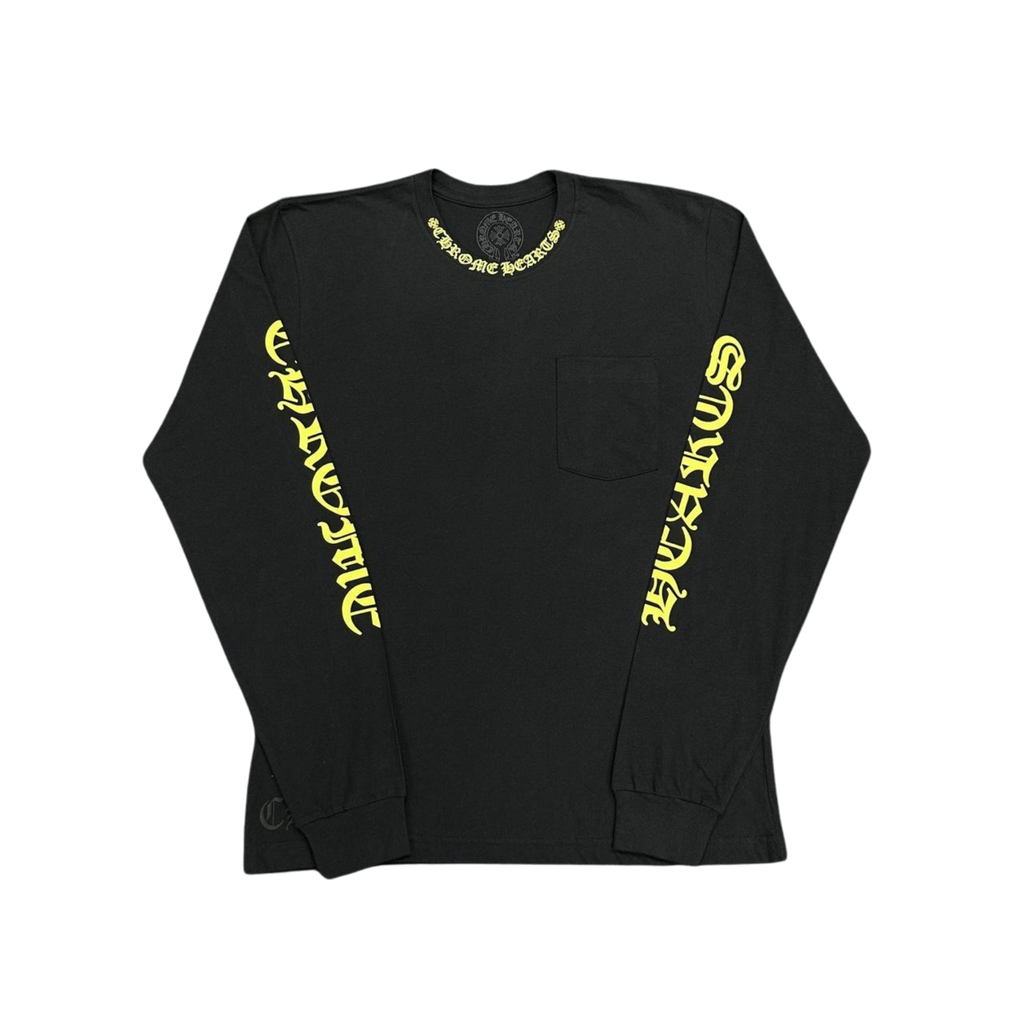 CH Neck Logo Long Sleeve T-Shirt Black