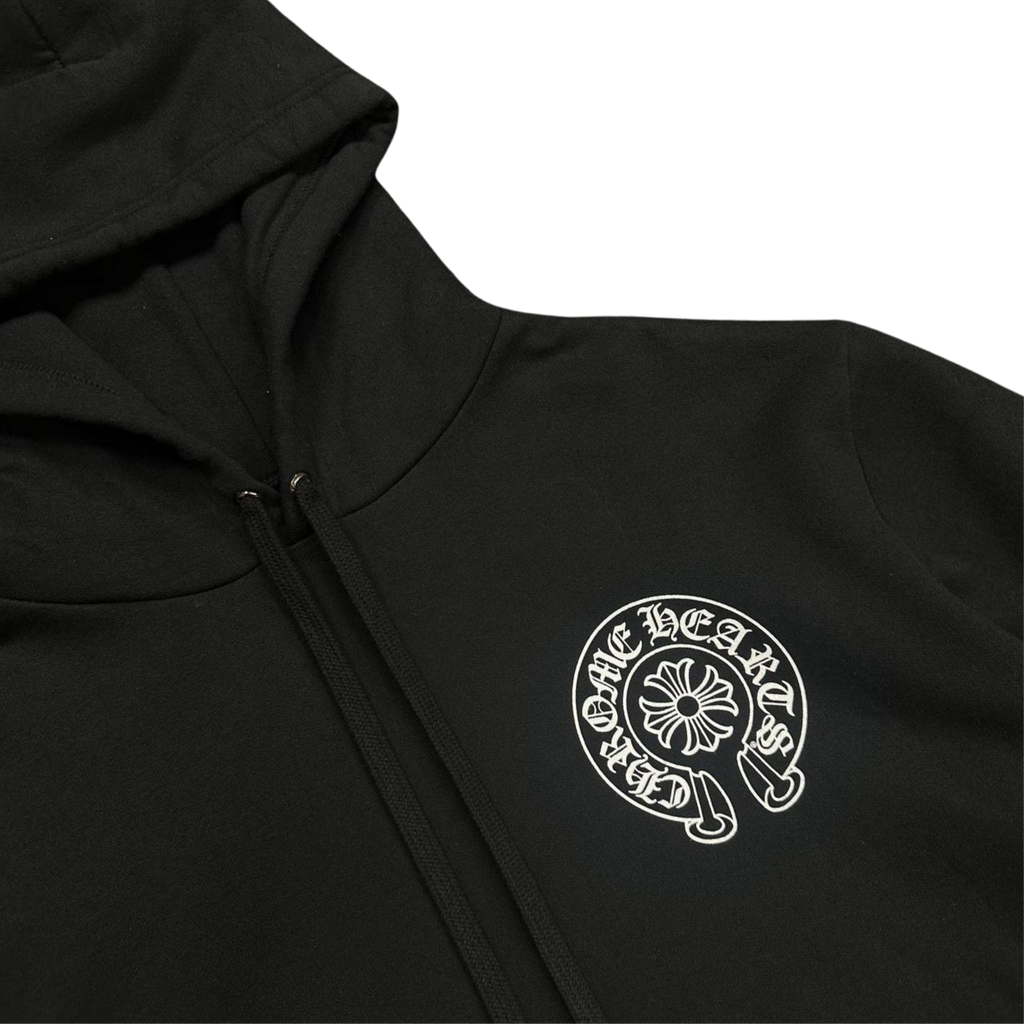 CH London Exclusive Horseshoe Logo Hoodie Black