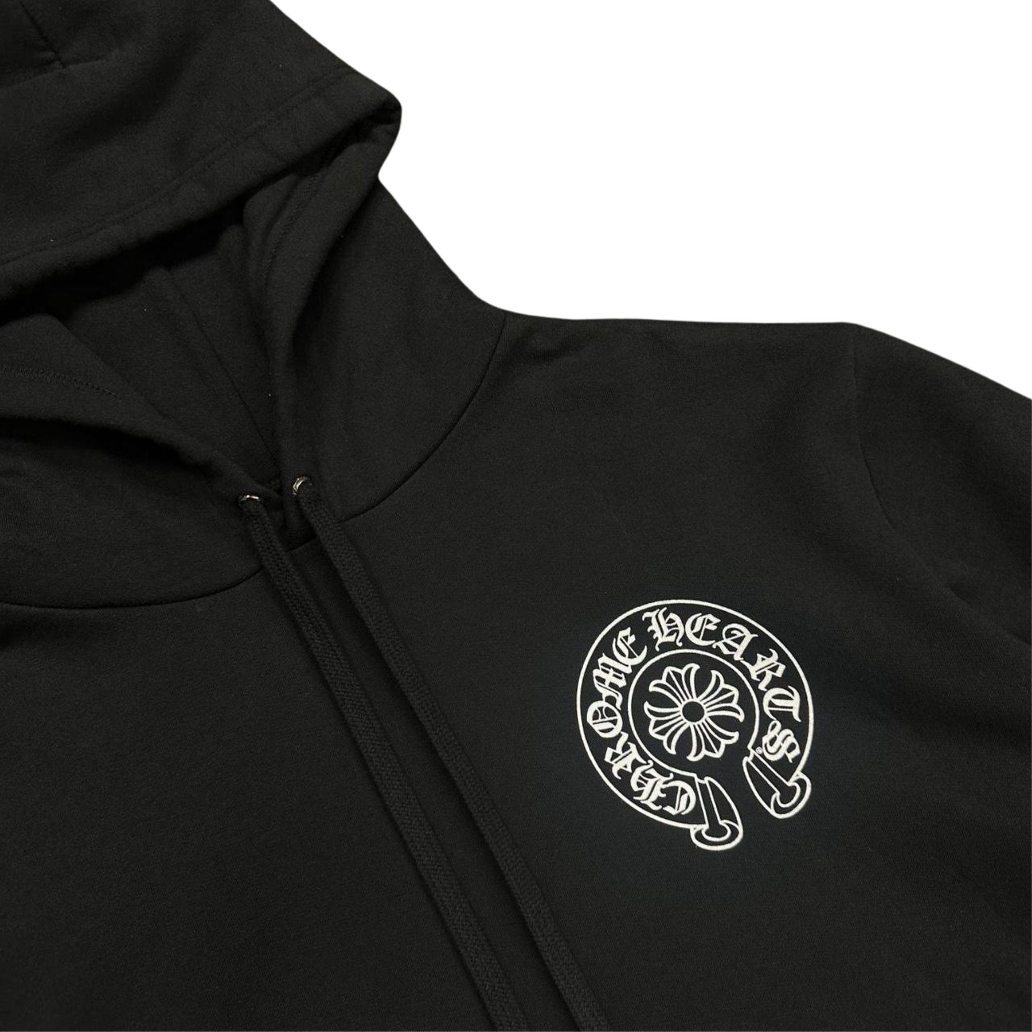 CH London Exclusive Horseshoe Logo Hoodie Black