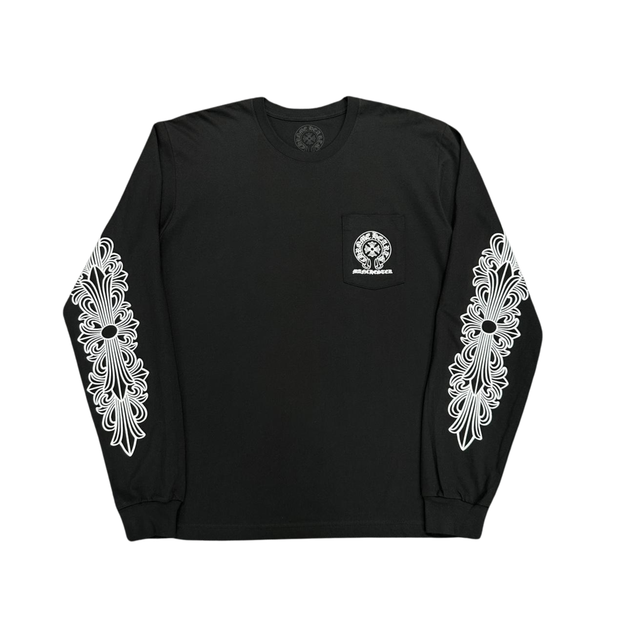 CH Manchester Exclusive Horseshoe Logo Long Sleeve T-Shirt Black