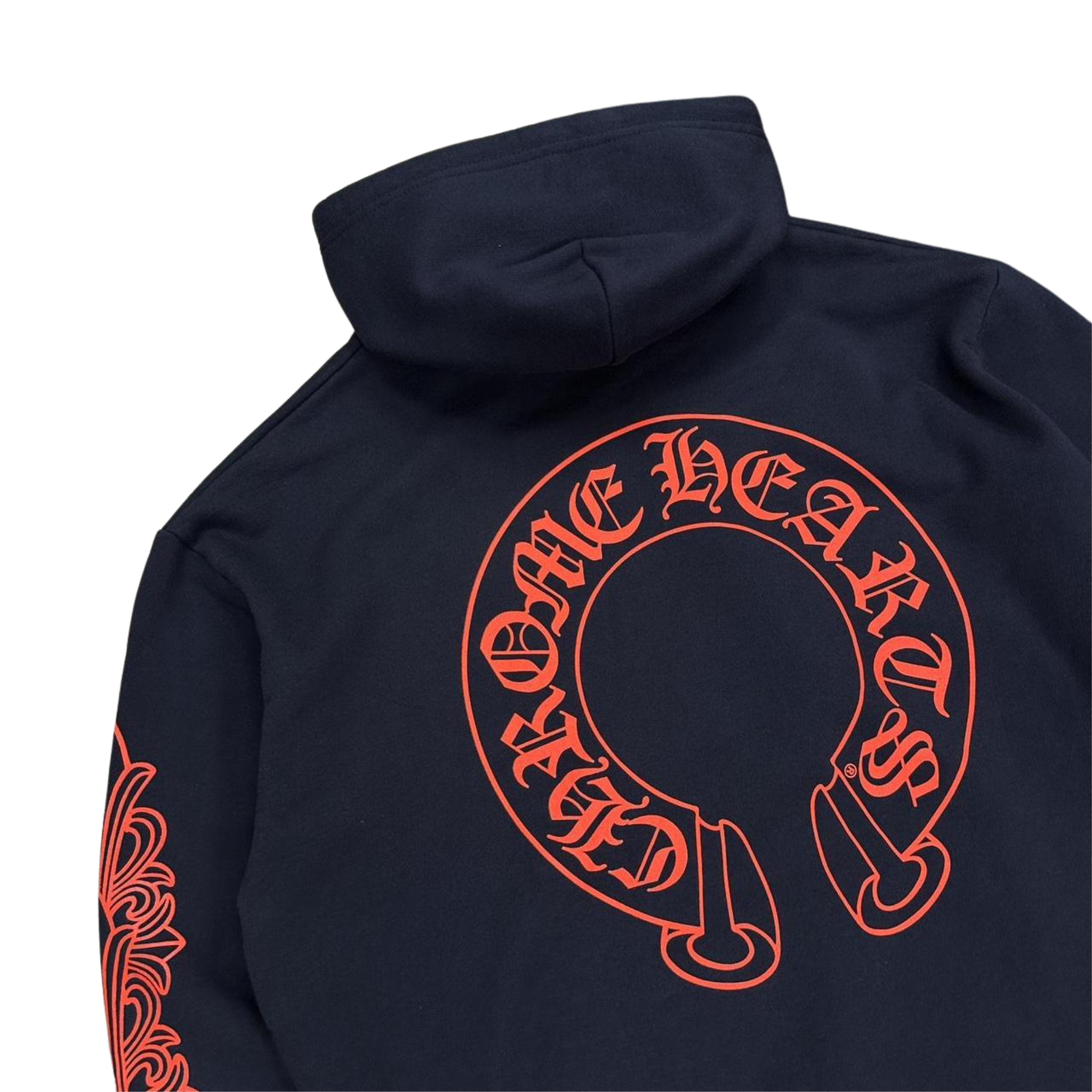CH Red Horseshoe Logo Hoodie Navy