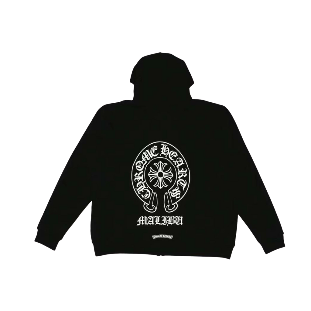 CH Malibu Exclusive Horseshoe Zip-Up Hoodie (Sleeveless Design) Black