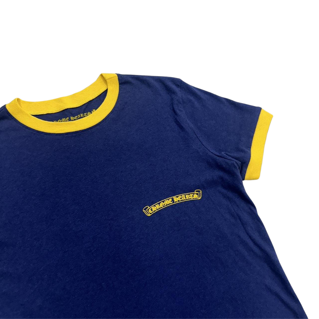 CH Women's Roller Skate T-Shirt Navy Blue Yellow