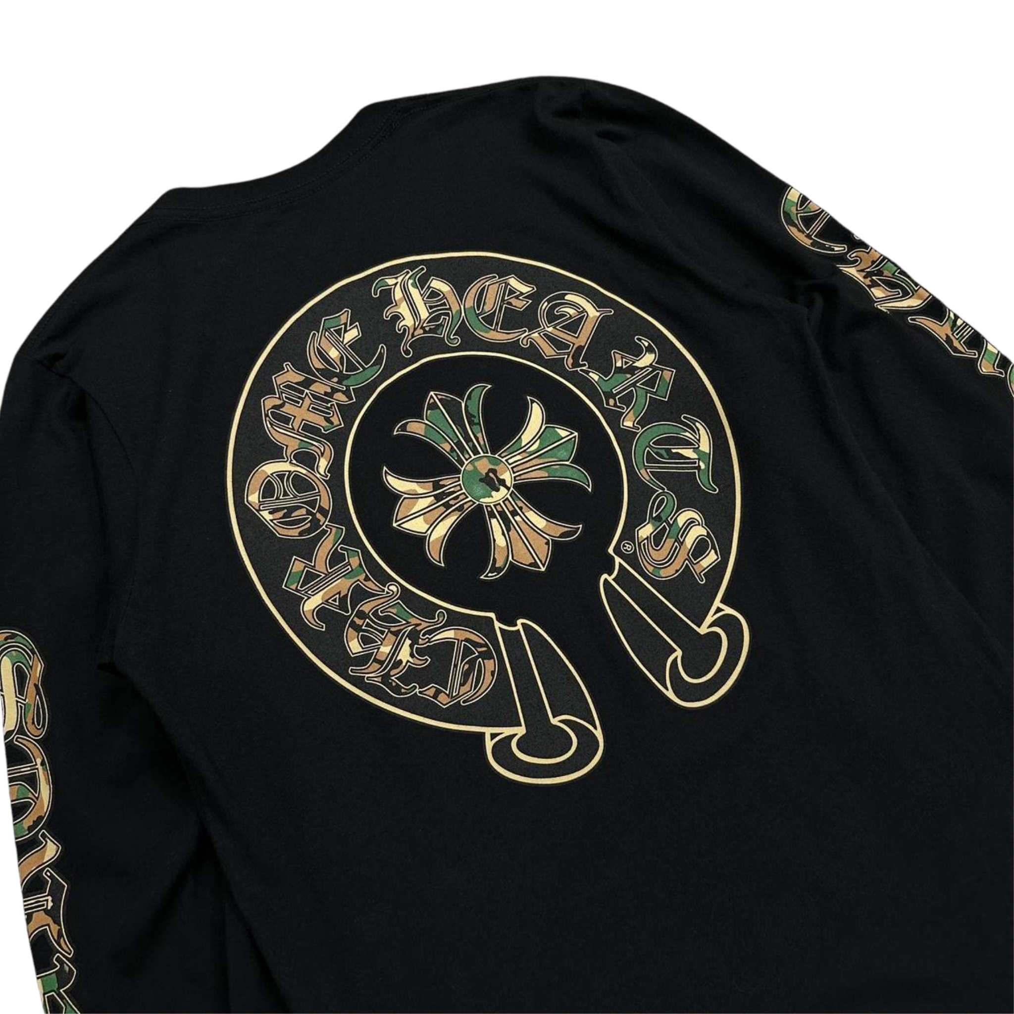 CH Camo Horseshoe Logo Long Sleeve T-Shirt Black