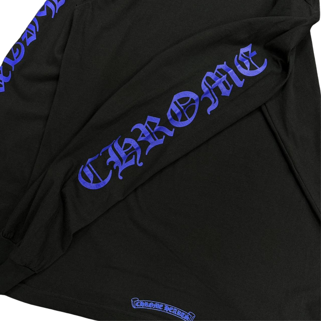 CH 1988 Neck Logo Long Sleeve T-shirt Black/Blue