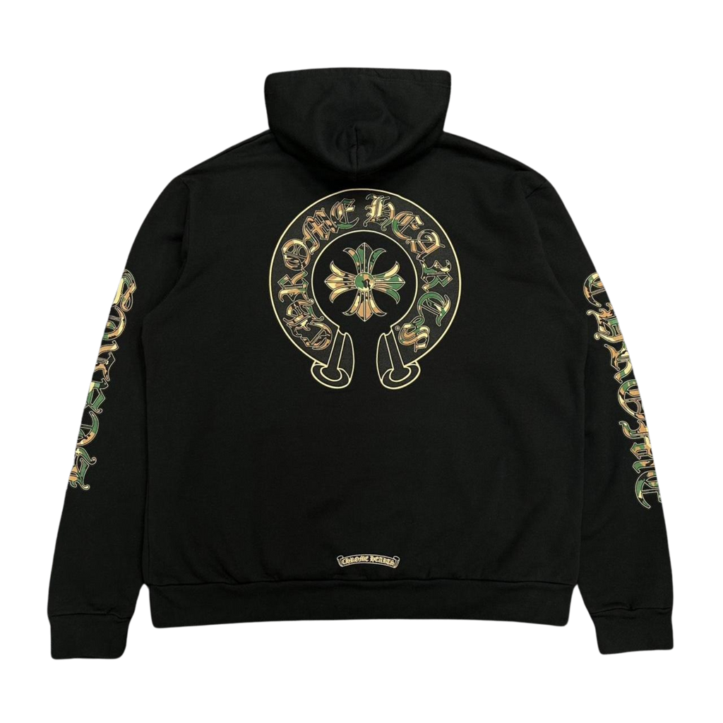 CH Camo Horsehoe Logo Hoodie Black