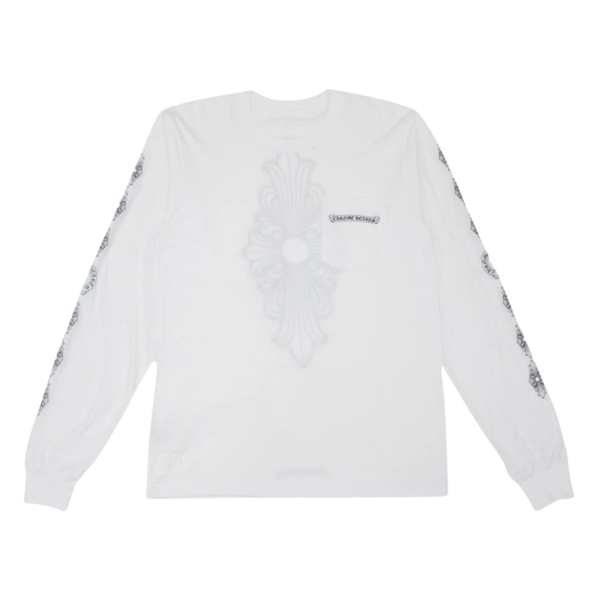 CH Floral Cross L/S T-shirt White