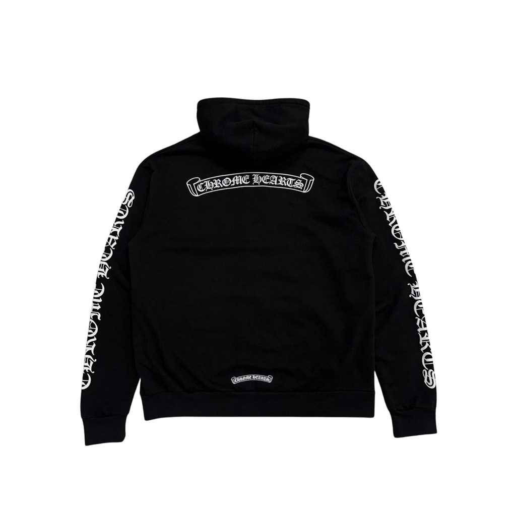 CH Scroll Logo Zip Up Hoodie Black