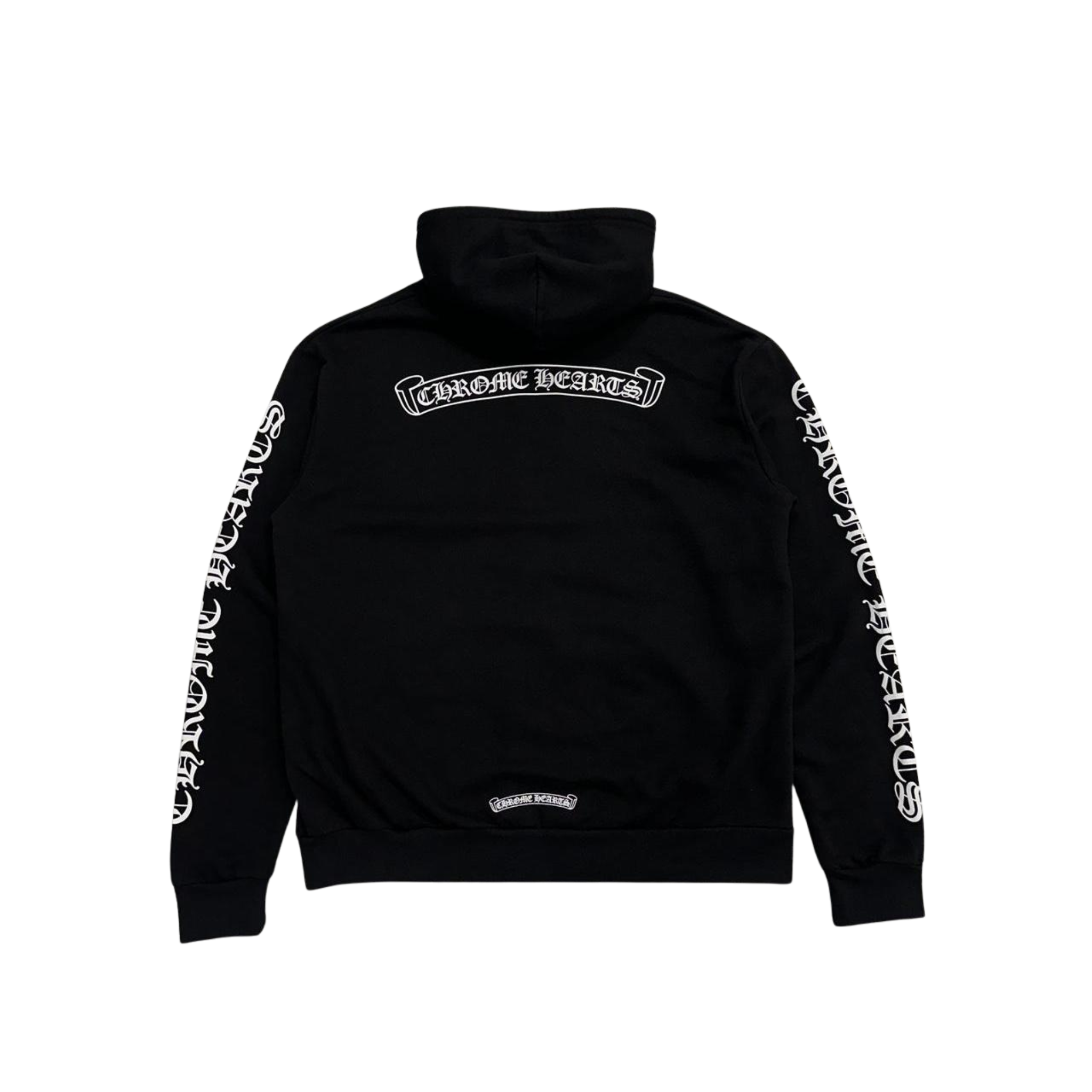 CH Scroll Logo Zip Up Hoodie Black