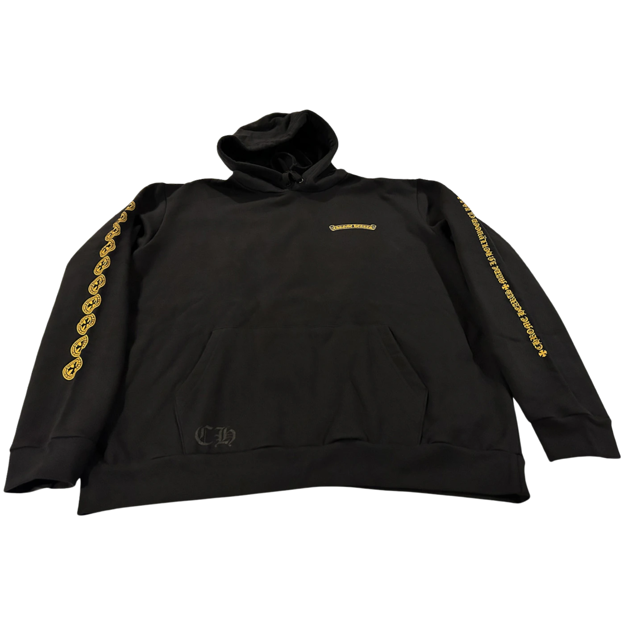 CH Plus Logo Pullover Hoodie Black/Yellow