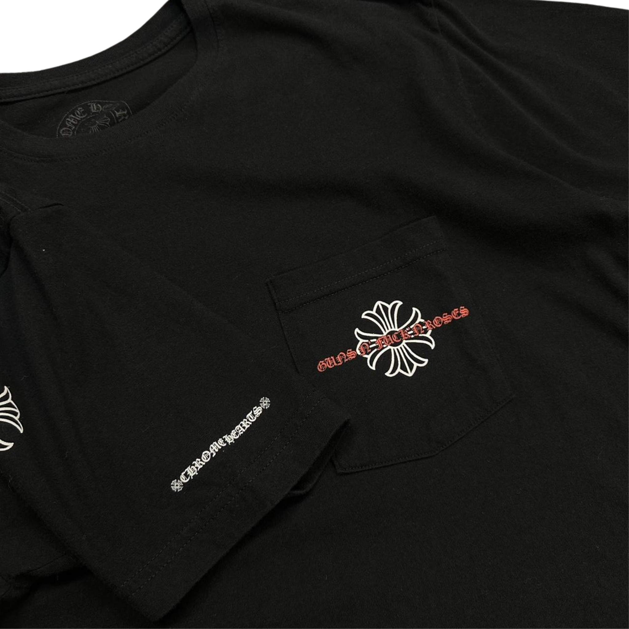 CH Guns N Roses Cross Spread Logo T-Shirt Black